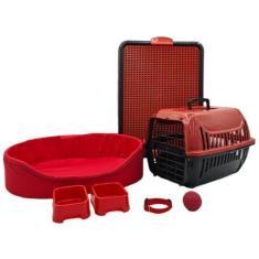 Imagem de Kit Cachorro Gato Cama Caminha Europa Transporte Sanitário Tamanho Peq