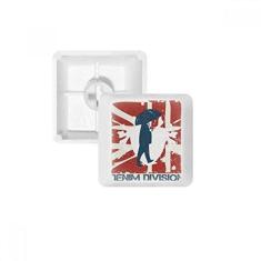 Imagem de Kit de atualização para jogos de teclado mecânico PBT com estampa de guarda-chuva vermelho azul