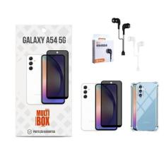 Imagem de Kit 3 Em 1 Capa + Película Privativa + Fone Para Samsung Galaxy A54 -