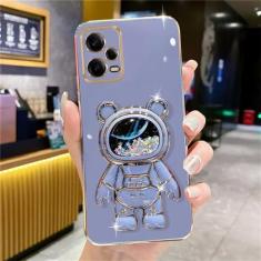 Imagem de Capa de telefone de astronauta com areia movediça brilhante brilhante para Samsung S20 FE S21 Plus S22 Ultra Note 20 S23 capa de suporte de galvanização, estilo 5, para Samsung S21Plus