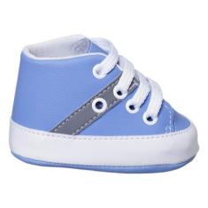 Imagem de Tênis Bebê Cano Longo Antiderrapante Menino e Menina - LVB BABY, Jeans