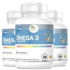 Imagem de KIT C/3 Ômega 3 EPA DHA IFOS 120 Cáps 1000mg  Fits Life - Floral Ervas