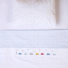 Imagem de Papi Textil Lençol Avulso De Flanela Bordados Papi Tamanho Americano 1,30M X 70Cm X 12Cm Contem 01 Un