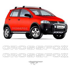 Imagem de Kit Faixas Crossfox 2006/2007 Adesivo Lateral Prata Volkswagen
