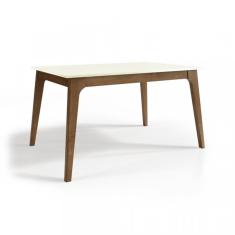 Imagem de Mesa De Jantar 138Cm Club Artemobili  Pérola/Garapa