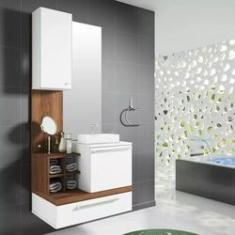 Imagem de Gabinete Para Banheiro Alteza Com Espelheira Espelho