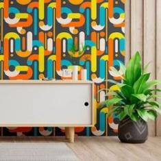 Imagem de Papel de Parede Adesivo Geométrico N013113 Rolo 0,58x3M