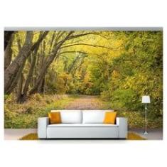 Imagem de Papel De Parede Estrada Caminho Floresta 3D 6M² Nes092