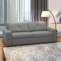 Imagem de Sofá Decorativo Mendes 3 Lugares Sala de estar 235cm Pés em Madeira Co