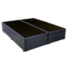 Imagem de Cama Box Casal Com Baú Sonnoforte Preto Com Pistão - 138X188 (Bipartid