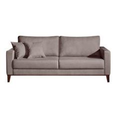 Imagem de Sofá 3 Lugares Kivik Linho Liso Caqui - Mobly