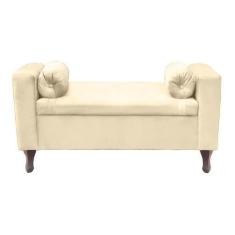 Imagem de Recamier Baú Félix 160cm Suede Bege - Bandiera Decor