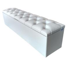 Imagem de Recamier Baú Capitonê Bege  King 180 X 37 X 50 - RBL