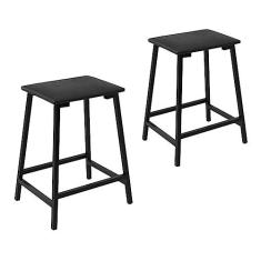 Imagem de CONJUNTO DE 2 BANQUETAS STILO TUBO PRETO FOSCO - CIPLAFE