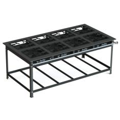 Imagem de Fogão Industrial 30x30 P7 8 Bocas Baixa Pressão 4 QS 4 QD - JL Colombo