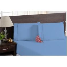 Imagem de Lençol Com Elástico Casal Para Hospedaria 100% Algodão 