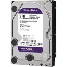 Imagem de HD Interno PC Desktop 2TB WD Western Digital Purple Sata III WD20PURZ