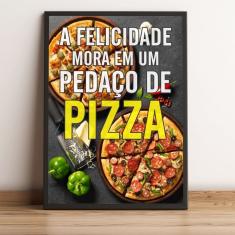 Imagem de Quadro decorativo Fanatico por pizza decoração