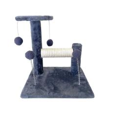 Imagem de Brinquedo Arranhador Compacto Para Gatos Com Pelúcia E Sisal