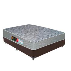 Imagem de Cama Box Casal Marrom e Colchão Sleep Max D33 Castor