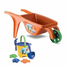 Imagem de Carriola Infantil Com Kit Praia - Tchuco Praia - Sortido - Samba Toys