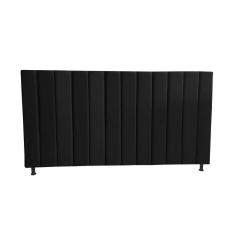 Imagem de Cabeceira De Cama Box Estofada Gabi Queen 160 Cm Suede Preto Eli Móveis