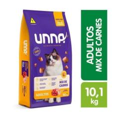 Imagem de Ração Unna Para Gatos Adultos Mix De Carnes 10,1Kg - Solito