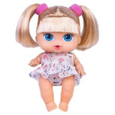 Imagem de Boneca Com Cabelo Babys Collection Mini Passeio Super Toys - 498