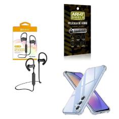 Imagem de Kit Capinha Samsung A24 + Fone De Ouvido Hs188 + Película 3D