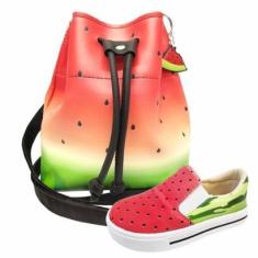 Imagem de Kit Infantil Bolsa e Tênis Melancia, Magicc Kids-Feminino