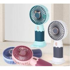 Imagem de Mini Ventilador De Mão Portátil Recarregável Usb com suporte Para Escr