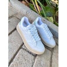 Imagem de Tênis Feminino Em Couro Lia Line - Off White - Lialine
