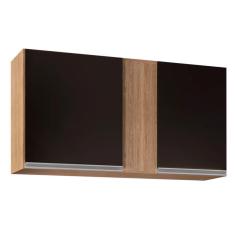 Imagem de Armário Aéreo de Cozinha Lavanderia 02 Portas Agata 100 cm - D`Rossi