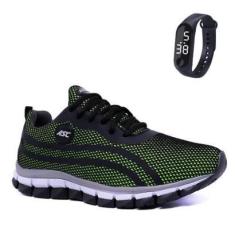 Imagem de Tênis Masculino Para Academia Sola Reta Com Relógio 21-Masculino