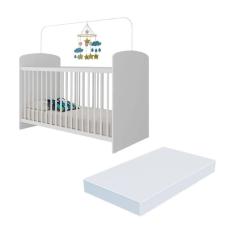 Imagem de Berço Com Colchão Incluso Olaf Plus Multimóveis Branco