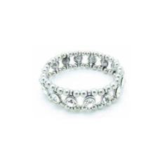 Imagem de Pulseira Armazem RR Bijoux cristais prata