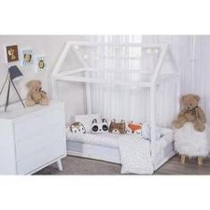 Imagem de Lençol Mini Cama Edredom Kit 4 Pçs Algodão Triângulo Moderno