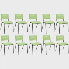 Imagem de Kit 10 Cadeiras de Escritório Niala NR17 Plaxmetal