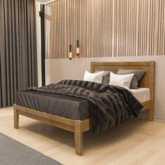Imagem de Cama Casal Decorativa Every Madeira 140Cm Freijó - G74 - Gran Belo