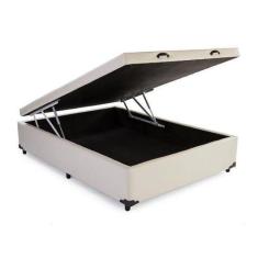 Imagem de Cama Box Baú Casal Bege 138x188 - Lordcolchoes