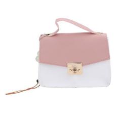 Imagem de Bolsa Fofa Feminina Bolsa de Ombro Alça Superior Com Design de Bloqueio de Cor Adequada para Qualquer Idade (Rosa)