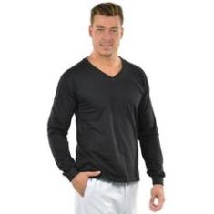 Imagem de Camiseta decote v manga longa fenomenal