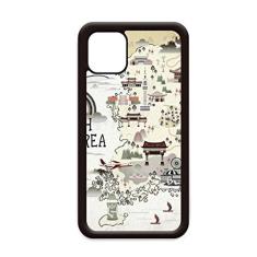 Imagem de Capa com mapa da Coreia do Sul para iPhone 12 Pro Max para Apple Mini Mobile Case Shell