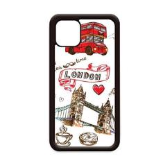 Imagem de Heart Tower Bus Car Hambúrguer Reino Unido para iPhone 12 Pro Max Capa para Apple Mini Mobile Case