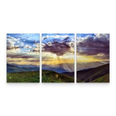 Imagem de Quadro Decorativo Paisagem Montanhas Vale Arte