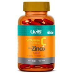 Imagem de Vitamina C 1000G + Zinco 10Mg 60 Cápsulas - Uvits