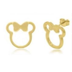 Imagem de Brinco Minnie Infantil Banhado A Ouro - Jhulias Joias E Semi Joias
