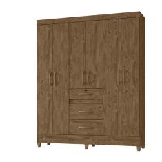 Imagem de Guarda Roupa 6 Portas Itatiba Castanho Wood 868331 Moval