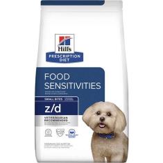 Imagem de Ração Seca Hill's Prescription Diet z/d Pedaços Pequenos Alergia Alimentares e Pele para Cães Adultos - 3,17 Kg
