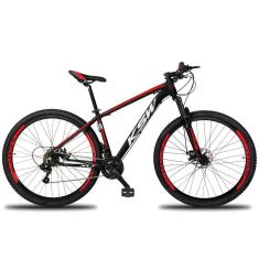Imagem de Bicicleta Aro 29 Ksw Aluminio 27 Vel preto/vermelho E Branco